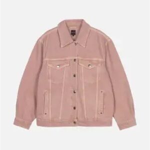Marimekko NWT Light Pink Jean Jacket Hakkio Solid